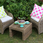 Stunning French La Cerise sur le Gateau cushions and outdoor furniture