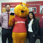 Piggy with Norwood Branch Staff