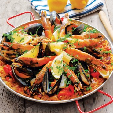 Paella! Recipe in store & online...