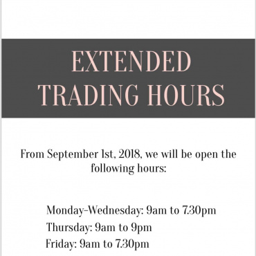 Extended Trading Hours have started