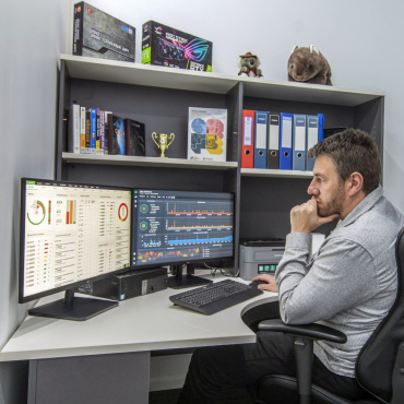 A behind-the-scenes look at the heartbeat of One-Systems Australia – the workstation where all the tech magic happens.